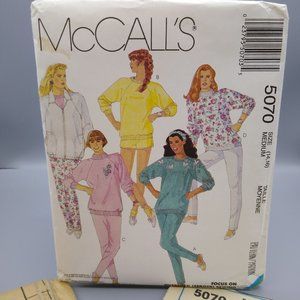 UNCUT Vintage Sewing PATTERN McCalls 5070, Misses Stretch Knits 1987 Jacket Top